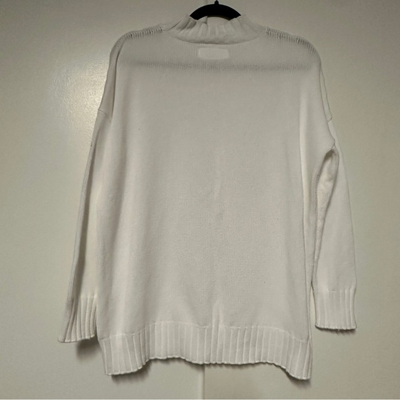 LABO ART White 100% Cotton Knit Sweater Made In Italy Size 0 - Picture 9 of 9